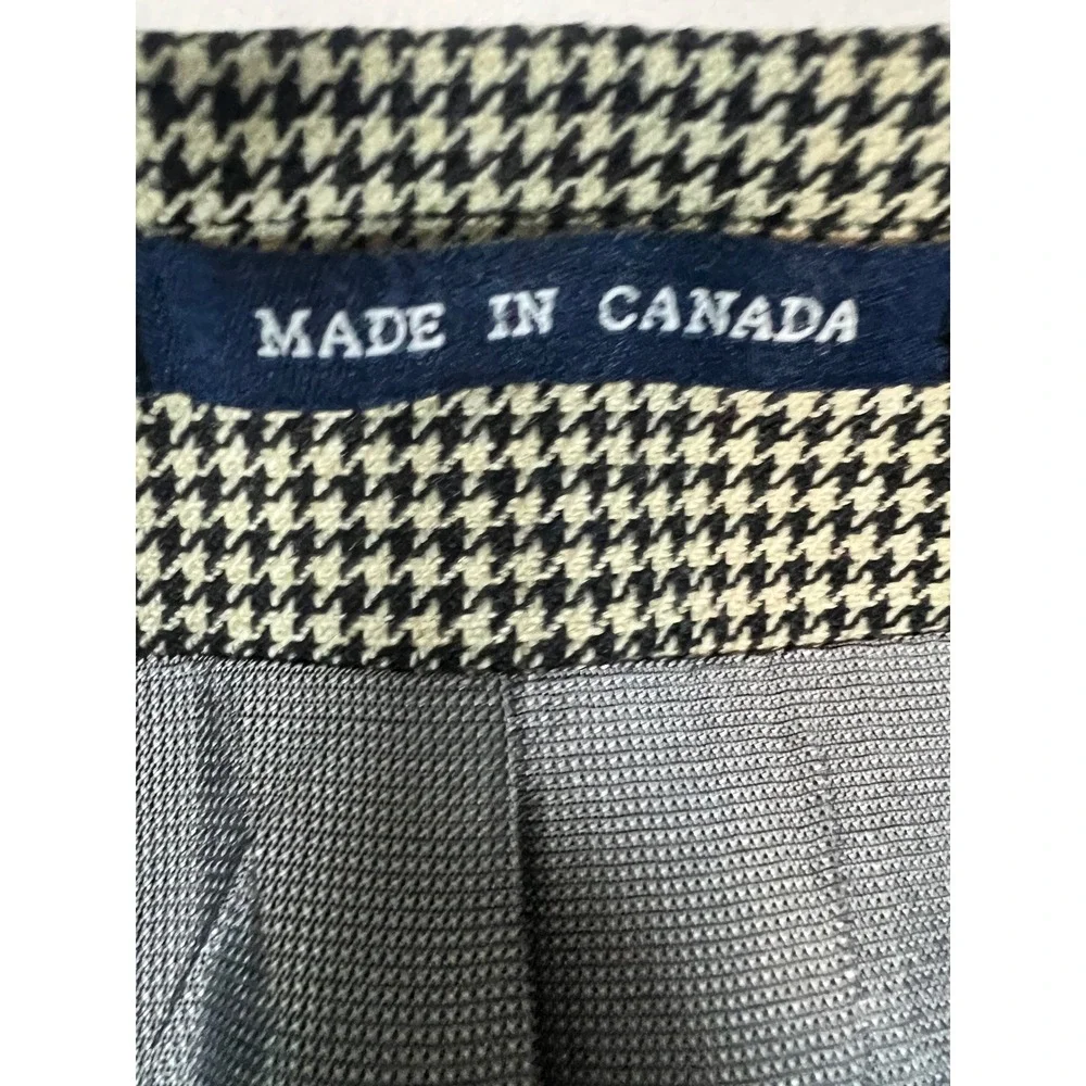 Ralph Lauren Blazer Mens 50R Tan Black Excellent 1998 Vintage Wool Houndstooth